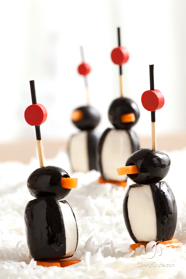 Penguin poppers holiday appetizer Everyday Dishes