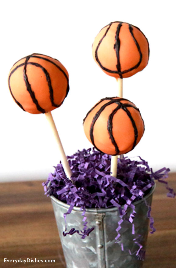 Basketball cake pops recipe Everyday Dishes & DIY