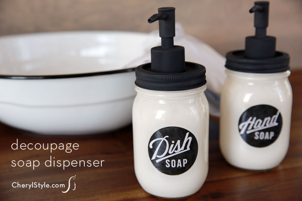 DIY mason jar soap dispensers