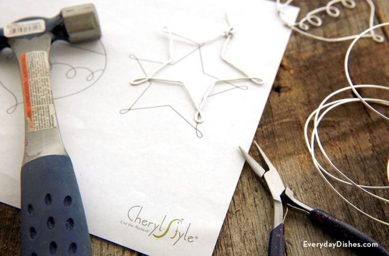 Hammered metal ornaments Everyday Dishes & DIY