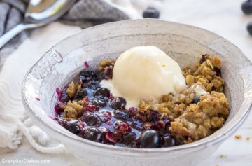 Homemade Blueberry Crisp