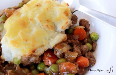 Shepherds pie with beef and veggies