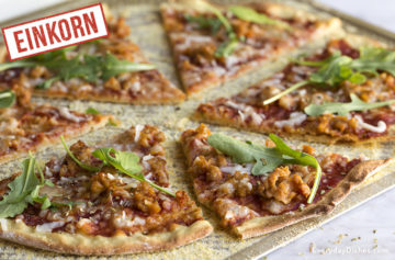 Einkorn Chicken Sausage Pizza with Arugula Video