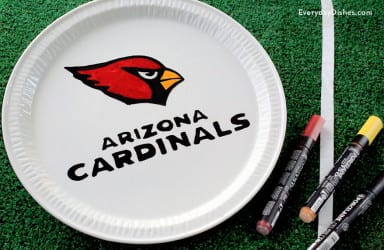 DIY sports team plate