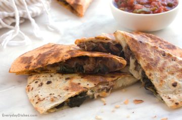 Steak and Spinach Quesadilla