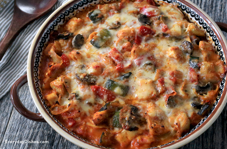 Chicken casserole with Roasted Veggies Recipe