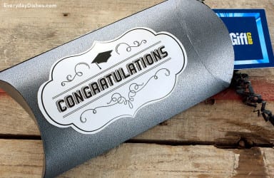 Graduation Printable Pillow Box