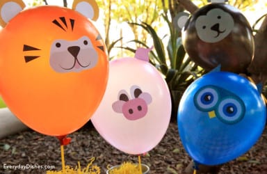 Printable Animal Balloon Decals