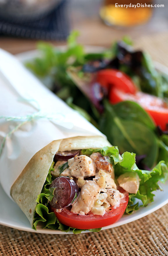 10Minute Yummy Chicken Salad Wrap Recipe