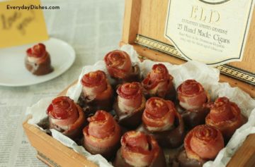 Chocolate-Dipped Bacon Roses