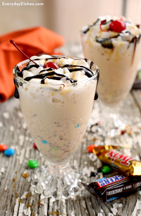 Halloween Monster Candy Milkshake Recipe
