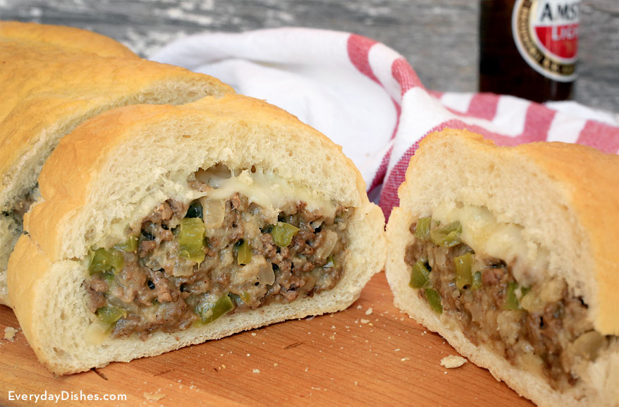 Steak and Cheese Stuffed French Bread Recipe