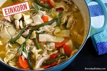 Hearty Einkorn Chicken Noodle Soup Video