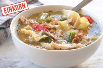 Hearty Einkorn Chicken Noodle Soup Video