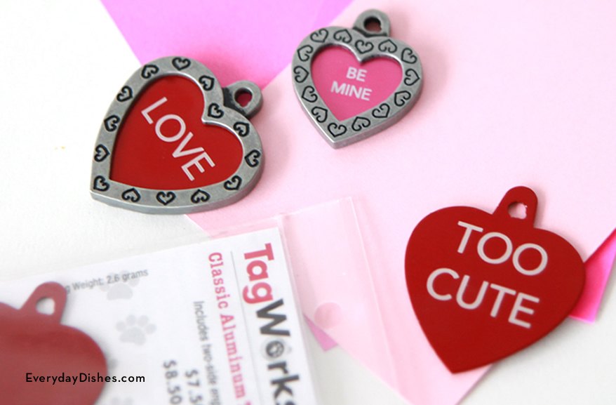 DIY HeartShaped Dog Tag Gift for Valentine's Day