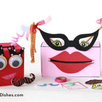Two cute, DIY Valentine's Day card boxes.