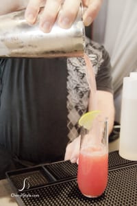 Refreshing watermelon cocktail