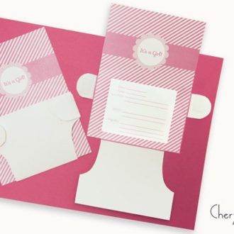 A cute DIY printable diaper baby shower invitation.
