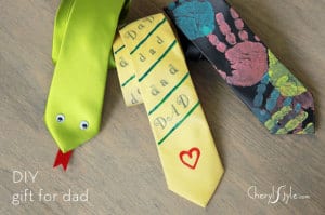 DIY Father's Day tie craft