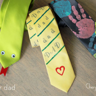 Some cute DIY Father's Day ties
