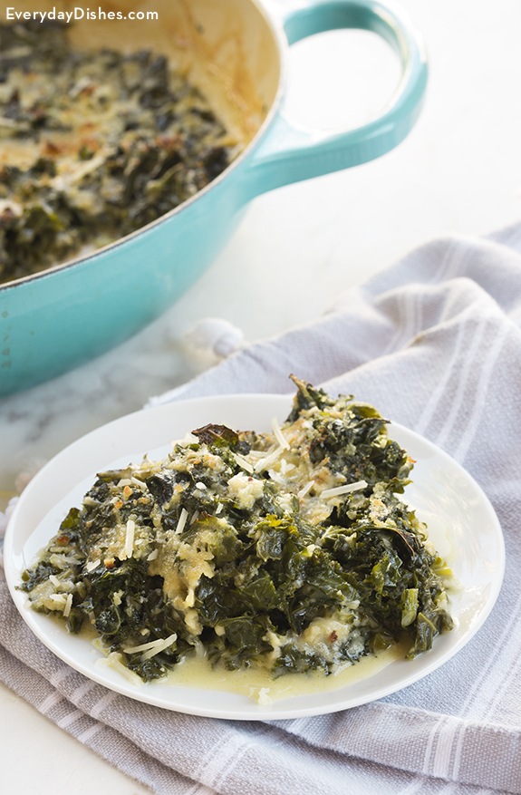 Kale Gratin with Parmesan Recipe