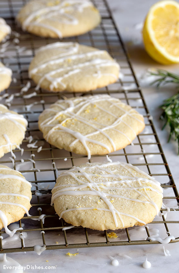 Lemon rosemary sugar cookies recipe