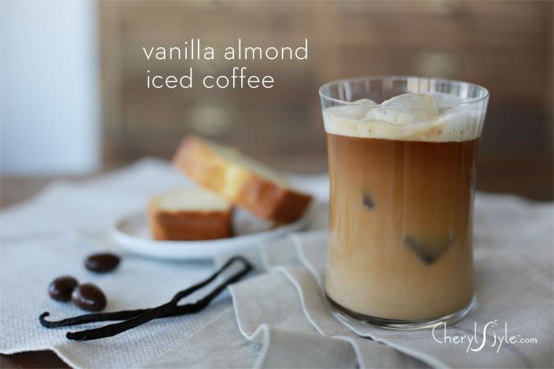 Vanilla almond iced coffee
