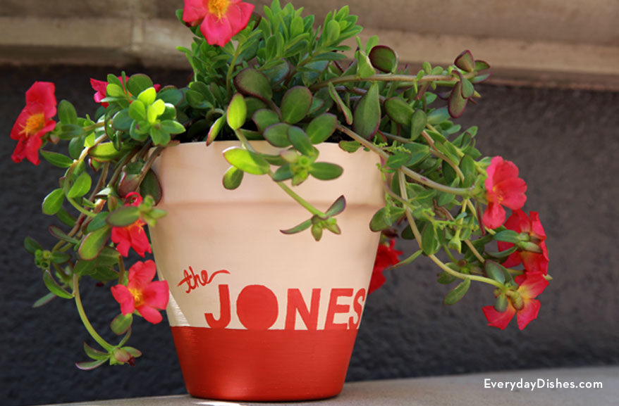 DIY personalized planter