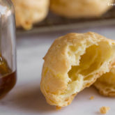 Emmental cheese puffs make a delicious appetizer or bread side.