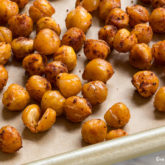 Some homemade roasted chickpeas.