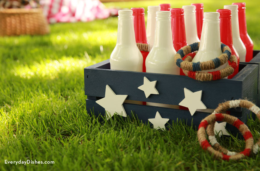 DIY Bottle Ring Toss Game Craft