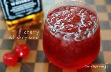 Break tradition with a cherry whiskey sour