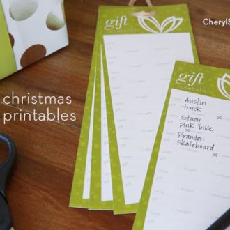 Printable Christmas checklist and gift tags to simplify the holidays.