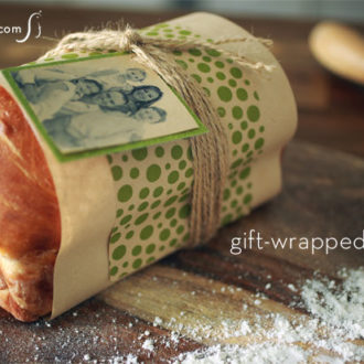Add a personal touch to baked gifts with DIY gift-wrapped bread printables.
