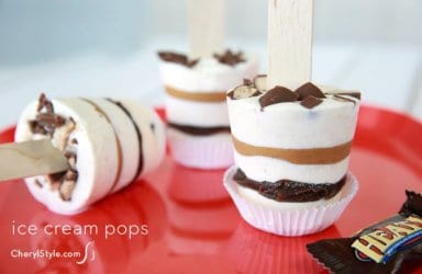 Easy layered ice cream pops