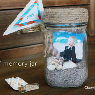 Summer vacation DIY memory jars.