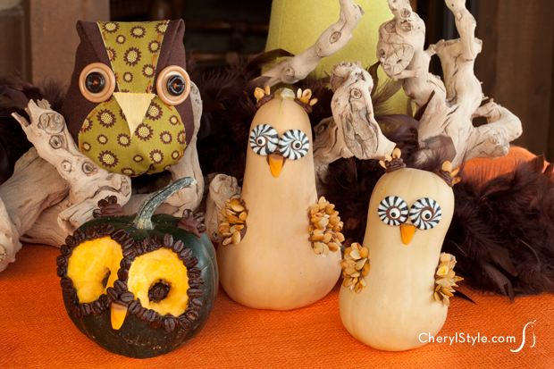 Pumpkin carving alternative! Decorate Halloween squashes