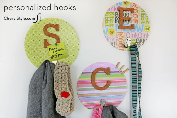 DIY coat hooks for personalized organizing | everydaydishes.com