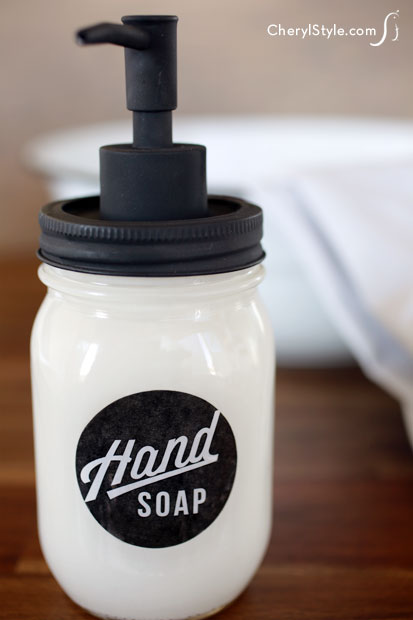 DIY mason jar soap dispensers | everydaydishes.com