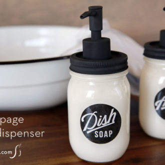DIY mason jar soap dispensers to create cute and customized soap dispensers.