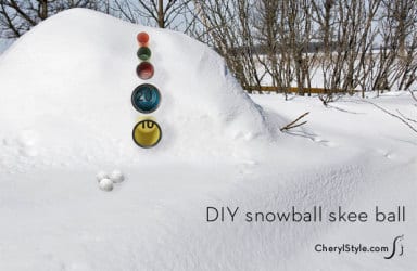 DIY skee ball game