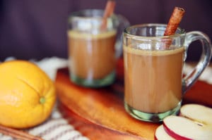 hot buttery spiked cider with bourbon & cinnamon | everydaydishes.com
