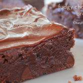 Chewy and fudgy chocolate brownies, ready to be enjoyed with a glass of milk.