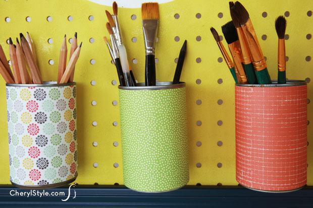 paint pegboard organizer for your craft room | everydaydishes.com