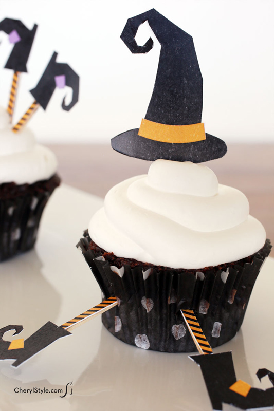 create spooky & kooky halloween treats with witch cupcake toppers  | Everyday Dishes & DIY.com