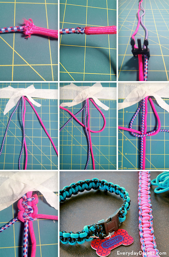 DIY braided dog collar video instructions