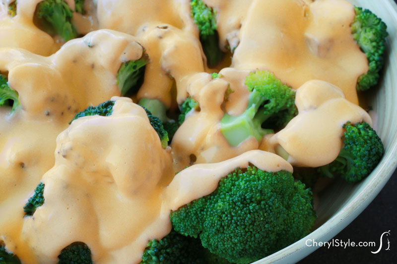 easy steamed broccoli with cheese sauce—turn veggies into comfort food | Everyday Dishes & DIY.com