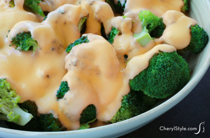 Easy steamed broccoli with cheese sauce — turn veggies into comfort food
