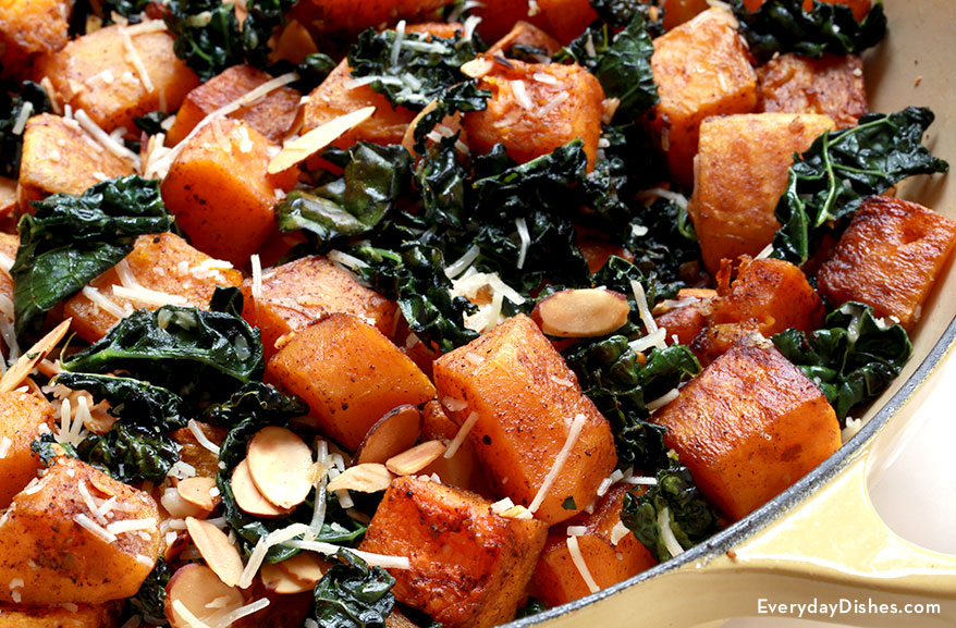 Easy Butternut Squash and Kale Recipe