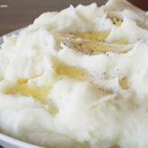 A bowl of classic mashed potatoes